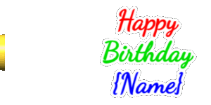 Happy Birthday GIF:Confetti Horn for Birthday