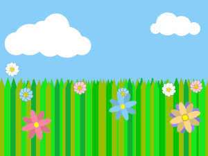 Happy Birthday GIF:Walk into a Birthday pink Cake Meadow colors red blue