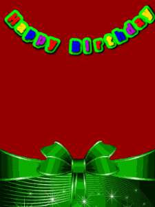 Happy Birthday GIF:Strawberry Birthday Cake