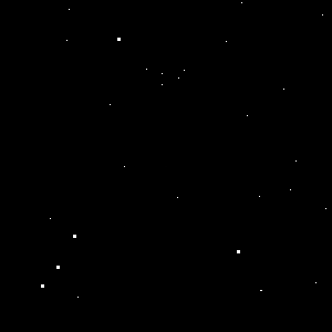 Happy Birthday GIF:Lightspeed pink cake: comets, blue