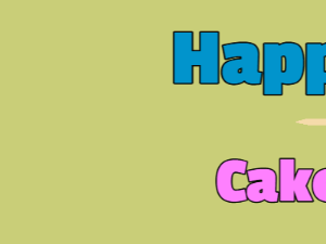 Happy Birthday GIF:Cake Day with Birthday Fireworks
