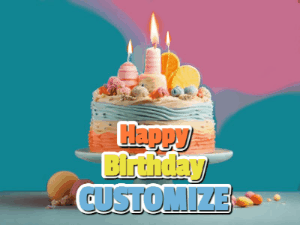 Happy Birthday GIF:Birthday Cake GIF 600