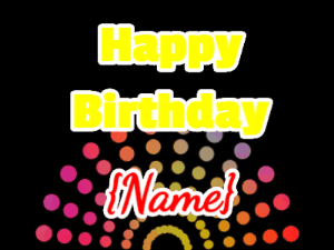 Happy Birthday GIF:Happy Birthday Marquee