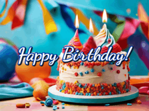 Happy Birthday GIF:Happy Birthday Cake GIF 628
