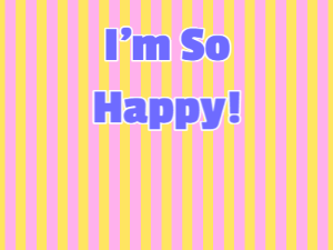 Happy Birthday GIF:I'm so happy it's your birthday cake and hearts