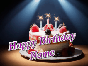 Happy Birthday GIF:Birthday cake GIF 637
