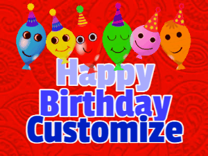 Happy Birthday GIF:Balloons Happy Birthday 643
