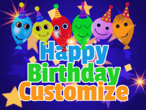 Happy Birthday GIF:Balloons Happy Birthday 646