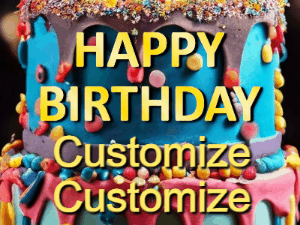 Happy Birthday GIF:Birthday Confetti Fun