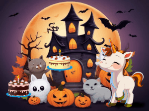Happy Birthday GIF:Cute October Birthday Unicorn