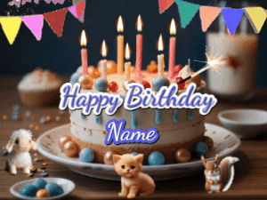 Happy Birthday GIF:Birthday GIF with Cake 681