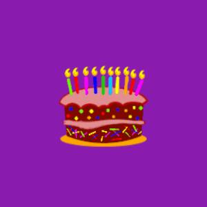 Happy Birthday GIF:Birthday Cake Slide Show