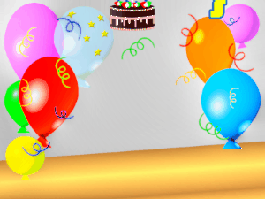 Happy Birthday GIF:Falling Birthday Things and Change Name