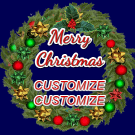 GIF: Christmas Wreath with Sparkles