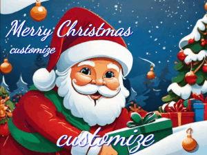 GIF: Santa Twinkling Eyes