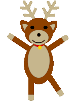 GIF: Dancing reindeer