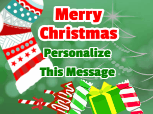 GIF: Christmas Stocking Christmas Card