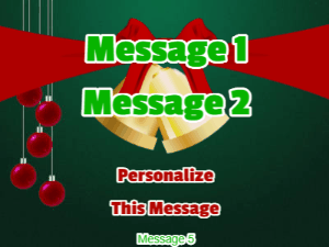 GIF: Leaping Santa Christmas Card with Ringing Bells