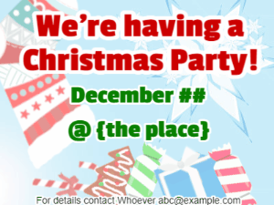 GIF: Christmas Stocking Christmas Invitation