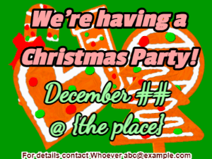 GIF: Christmas Invitation with Christmas Cookies