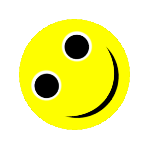 GIF: Coronavirus Spinning Happy Face