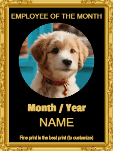 GIF: Employee of the month with fireworks