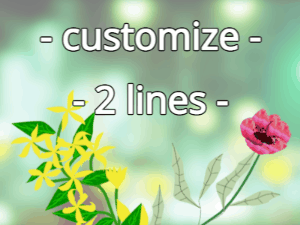 GIF: Yellow & red flowers on a green