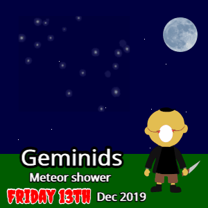 Geminids Friday 13th 2019, geminids @ Editable GIFs,geminids