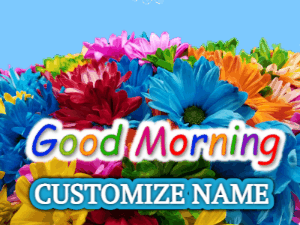 GIF: Rising Sun behind a Big Bouquet