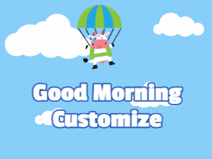 GIF: Good Morning GIF with cow 120