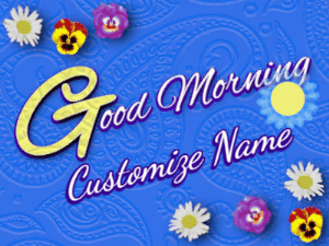 GIF: Good Morning Flowers on Paisley