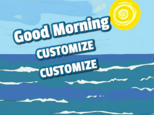 GIF: Fish Jumping Good Morning