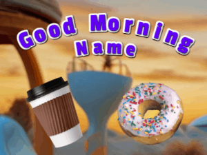 GIF: Good Morning Coffee and Donut