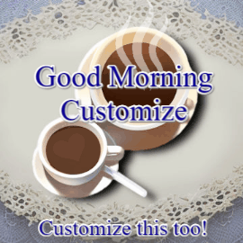 GIF: A Heart and Steaming Coffees