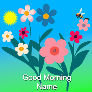 GIF: Good Morning Flowers and Bee