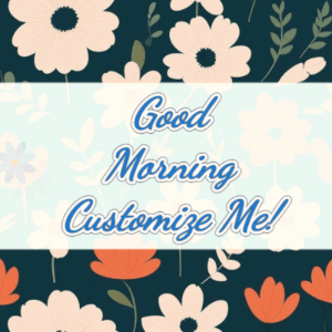 GIF: Floral Pattern Good Morning