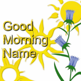 GIF: Glitter text and Irises