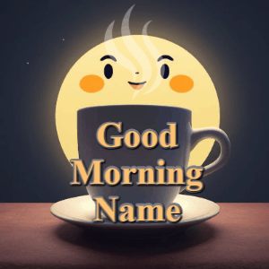 GIF: Creepy Sun Steaming Coffee