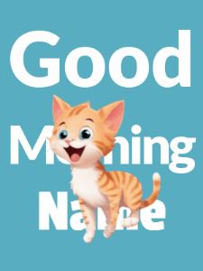 GIF: Bouncy Kitten Good Morning