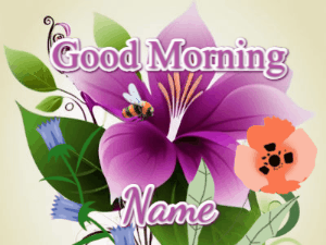 GIF: Good Morning Flowers and Bee