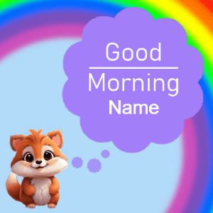GIF: Cute Rainbow GIF with Animal