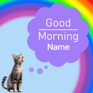 GIF: Cute Rainbow GIF with Cat