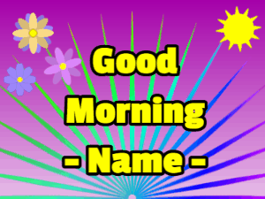 GIF: Good morning rainbow sun rays