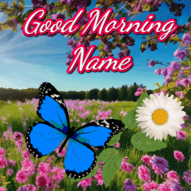 GIF: Butterfly Meadow Daisy