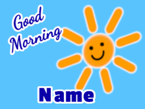 GIF: Good Morning smiling sun