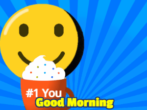 GIF: Good morning coffee mug and cream