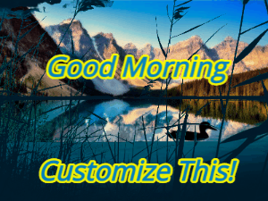 GIF: Mountain lake morning ducks