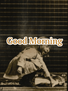 GIF: Girl with her dolly good morning