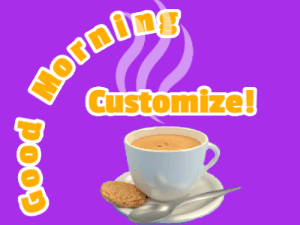 GIF: Good morning latte and cookie