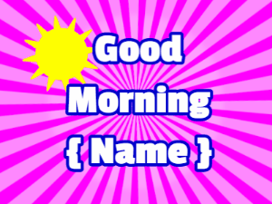 GIF: Sunburst pink gif with sun and greeting